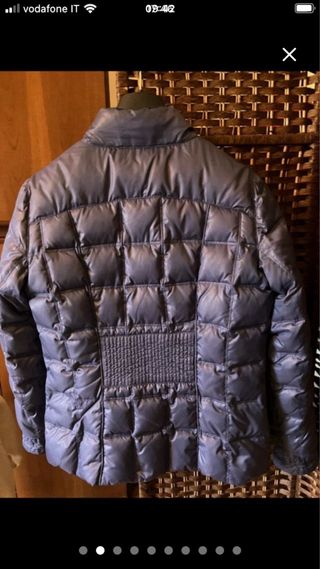 Piumino corto donna blu