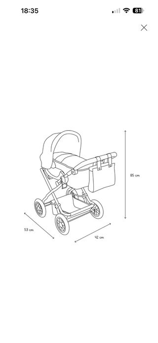 Carrito bebé 3 en 1 azul marino