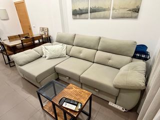 Divano chaise longue grigio