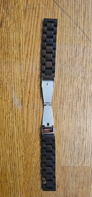 Correa de reloj de madera wengue