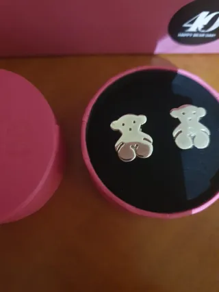 Pendientes Oso Tous Originales plateado