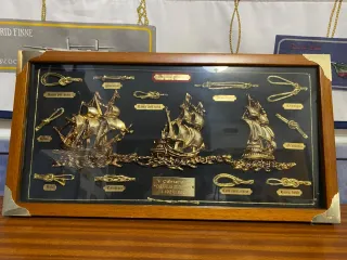 Cuadro Náutico Barcos y Nudos Marinos