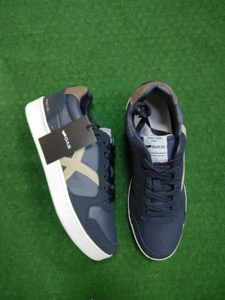 Scarpe GAS uomo blu e beige