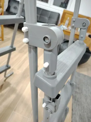 Escalera Piscina Bestway Metal/Plástico Gris