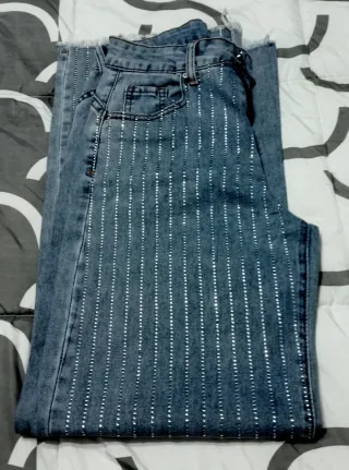 Vaqueros Push Up Plateados