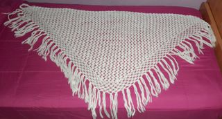 Toquilla Fallera Lana Blanca