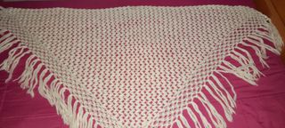 Toquilla Fallera Lana Blanca