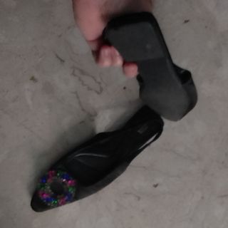 ciabatte zara con corona multicolor tg 40 suola im