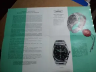 Brochure Rolex Explorer Vintage