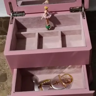 Joyero Musical Bailarina Rosa