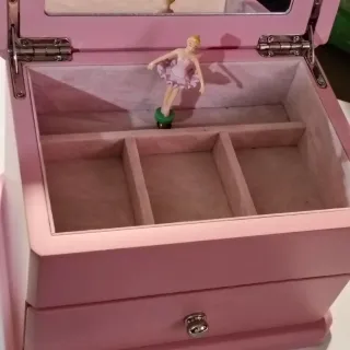 Joyero Musical Bailarina Rosa
