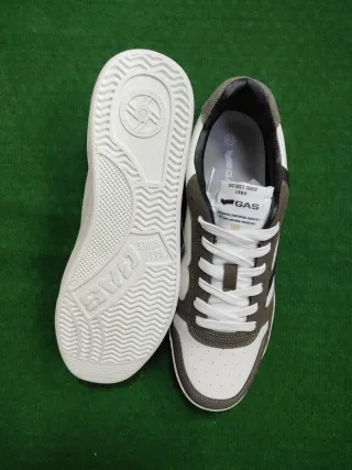 Scarpe uomo GAS bianche e marroni