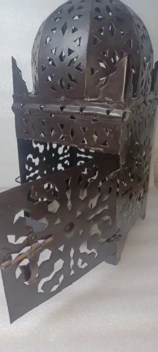 Portacandele artigianale in metallo