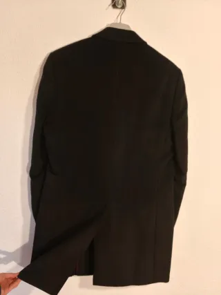 Abrigo largo caballero negro Bonachello.