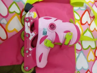 Patines rosas infantiles talla 26-30