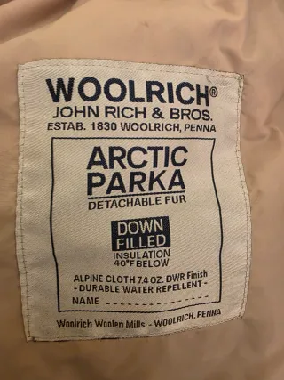 Woolrich Giacca Beige/Nero Taglia XL