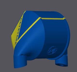 Portareloj Cayetana azul y amarillo