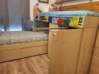 Litera tren modular madera