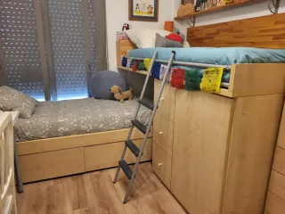 Litera tren modular madera