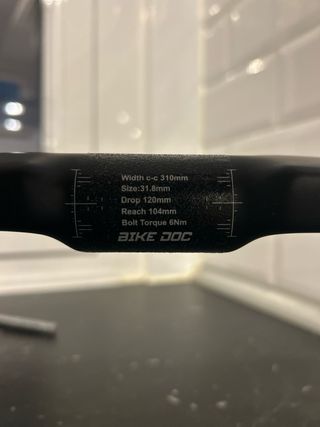 Manillar carbono pista