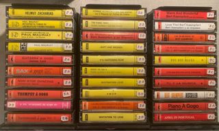 Lote 130 Cintas Música Cassette  Organizador