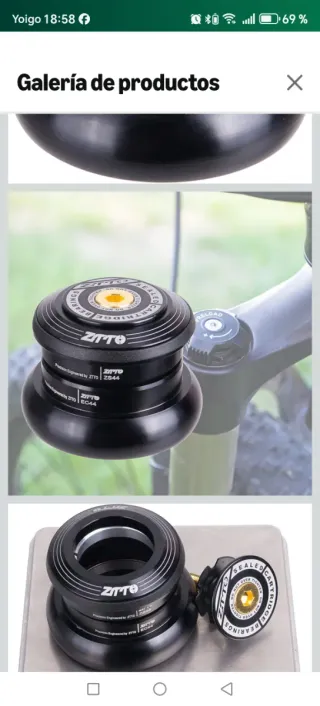 Auricular Bicicleta ZTTO Rodamiento Sellado