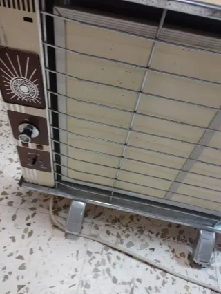 Estufa Vintage Beige y Plateada