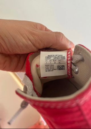 Tênis Converse Infantil Vermelho Tamanho 23