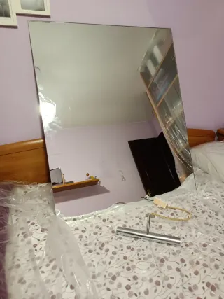 Specchio da bagno 78x96cm + Lampada