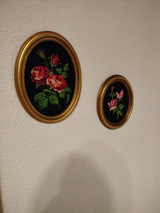 Quadri ovali floreali