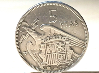 Moneda 5 PTAS Águila