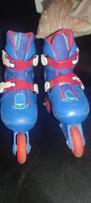 Patines infantiles ajustables azules