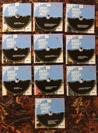 10xCds West Coast Jazz - Baker, Mulligan, Getz...