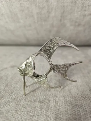 Pez Globo en plata de Ley