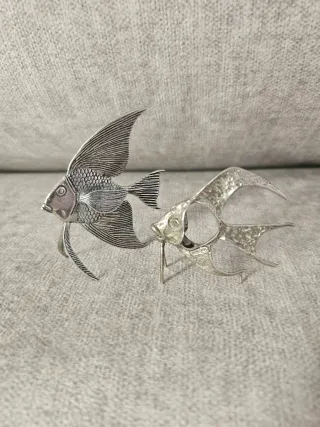 Pez Globo en plata de Ley