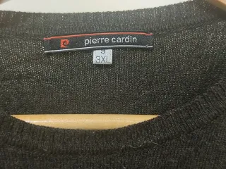 Jersey Pierre Cardin Rayas Gris Talla 3XL