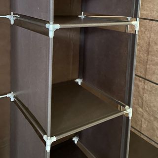 Guardaroba in Tessuto 170x127x45 Cm Marrone NUOVO