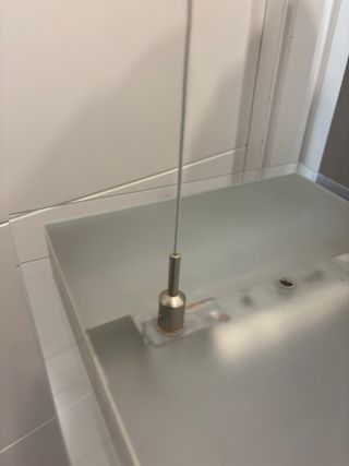 Lámpara colgante cristal y metal