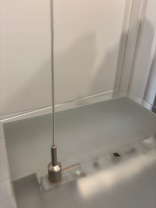 Lámpara colgante cristal y metal