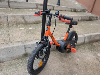 Bici infantil 14 Btwin naranja