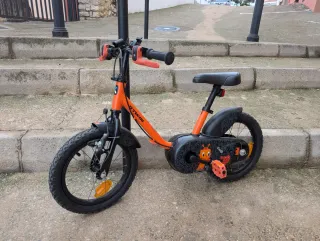 Bici infantil 14 Btwin naranja
