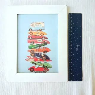 Quadro Macchine Vintage Impilate