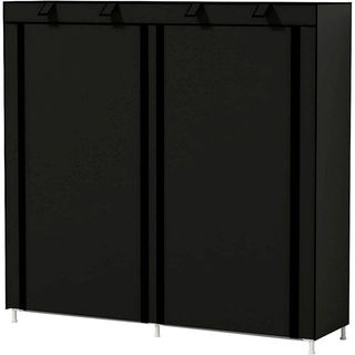 Armadio scarpiera in tessuto nero con cerniera NUOVO!!