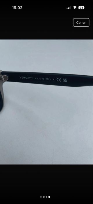 Gafas de sol Versace negras y plateadas