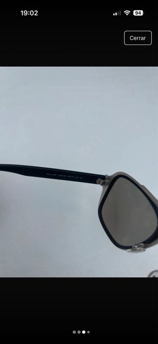 Gafas de sol Versace negras y plateadas