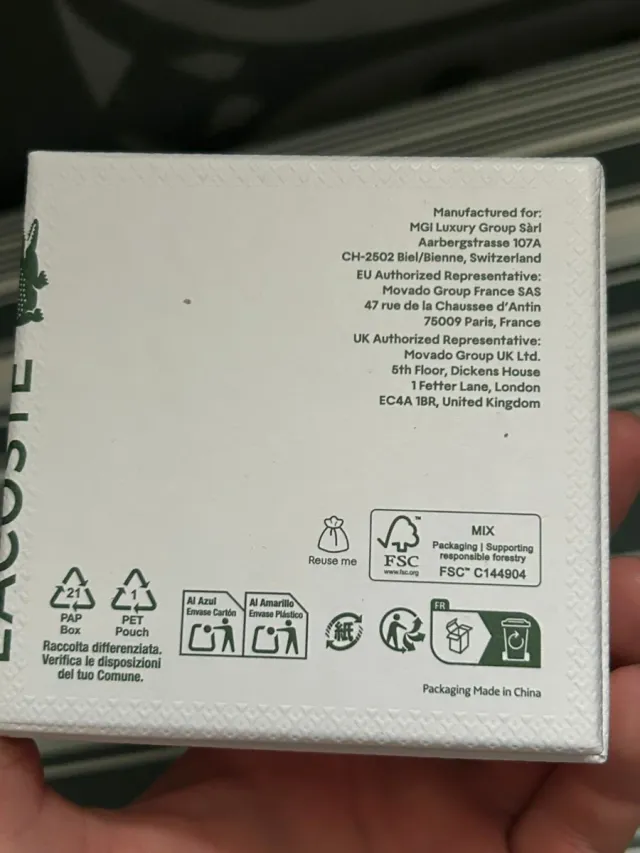 Llavero metálico Lacoste