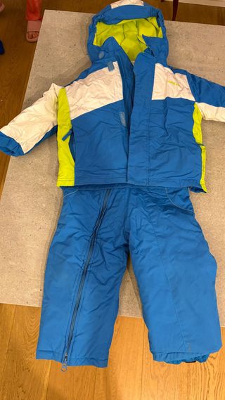 Traje de esquí infantil azul 2/3 años