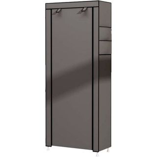 Guardaroba in tessuto per scarpe grigio 160x88x30 NUOVO