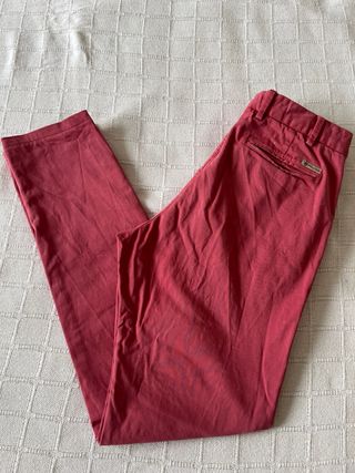 Pantalones Chinos Massimo Dutti Rosa Talla 40