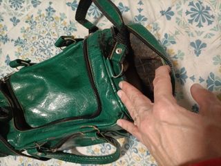 Bolso Vera Pelle Piel de camello color Verde